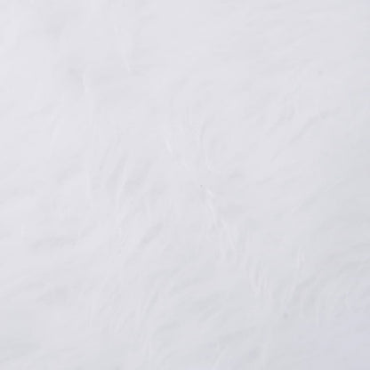 Bezug für Weihnachtsbaumsockel 90 cm Kunstfell weiß