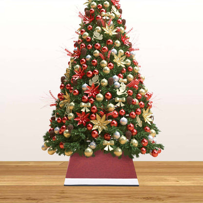 Häute für Weihnachtsbaumsockel 48x48x25 cm rot und weiß
