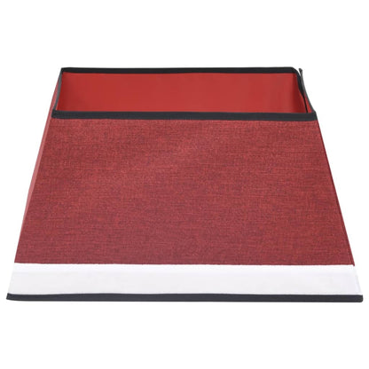 Häute für Weihnachtsbaumsockel 48x48x25 cm rot und weiß