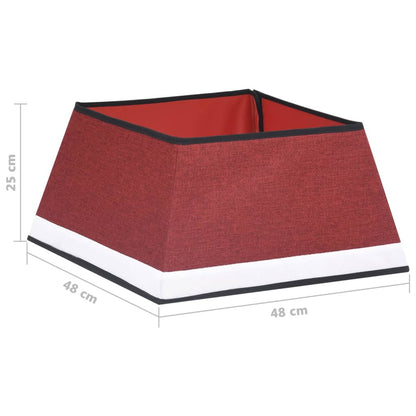 Häute für Weihnachtsbaumsockel 48x48x25 cm rot und weiß