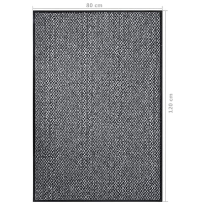 dørmåtte 80x120 cm grå