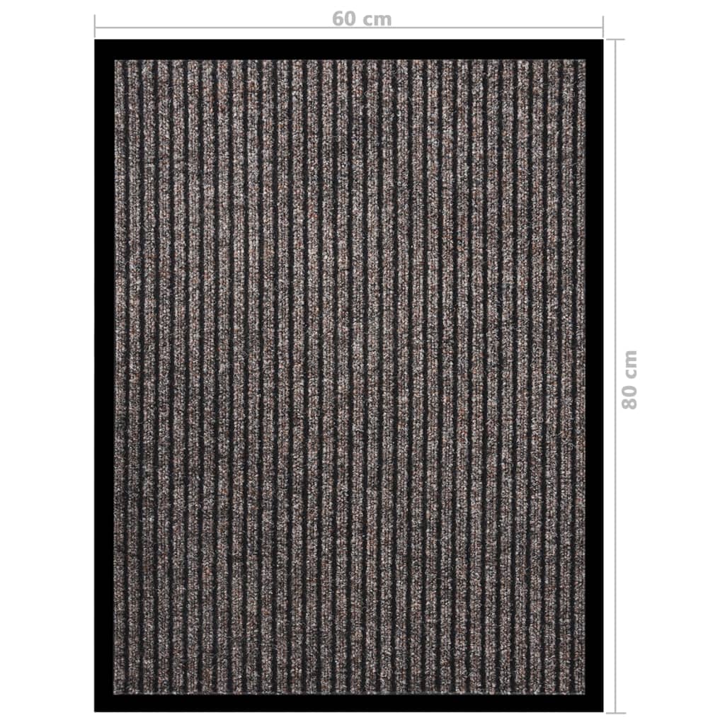 dørmåtte 60x80 cm stribet beige
