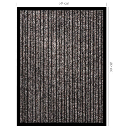 dørmåtte 60x80 cm stribet beige