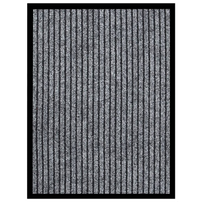 Fußmatte 40x60 cm gestreift grau