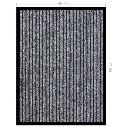 Fußmatte 40x60 cm gestreift grau