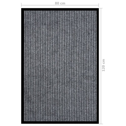 dørmåtte 80x120 cm stribet grå