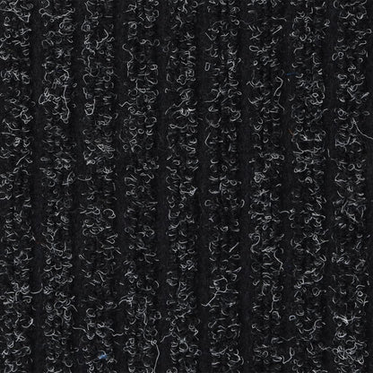 dørmåtte 60x80 cm stribet antracitgrå