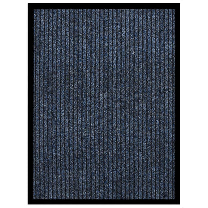 dørmåtte 60x80 cm stribet blå