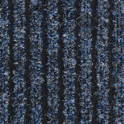 dørmåtte 60x80 cm stribet blå