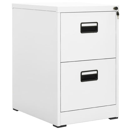 arkivskab 46x62x72,5 cm stål hvid