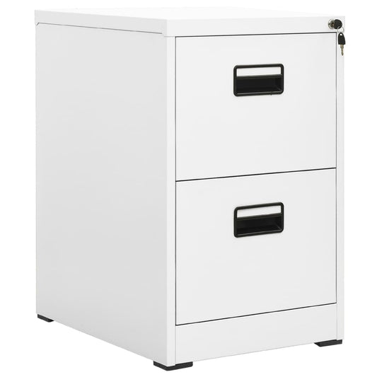 arkivskab 46x62x72,5 cm stål hvid