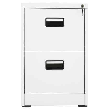 arkivskab 46x62x72,5 cm stål hvid