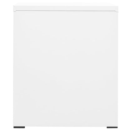 arkivskab 46x62x72,5 cm stål hvid