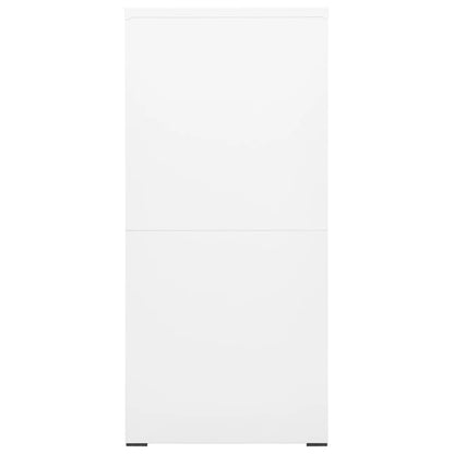 arkivskab 46x62x133 cm stål hvid