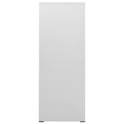 arkivskab 46x62x164 cm stål lysegrå