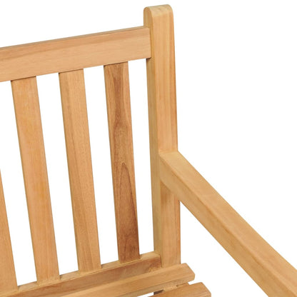 havebænk 114 cm massivt teaktræ