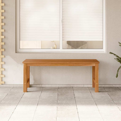 havebænk 114 cm massivt teaktræ