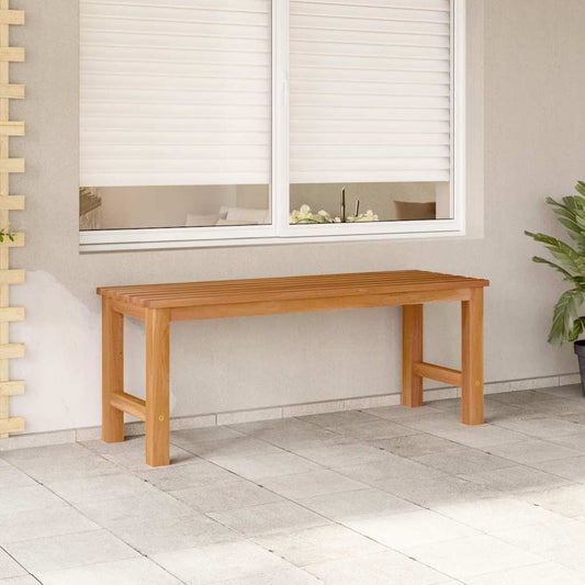 havebænk 114 cm massivt teaktræ