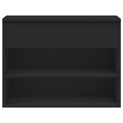 skobænk 60x30x45 cm konstrueret træ sort