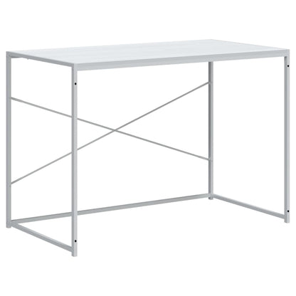computerbord 110x60x70 cm konstrueret træ hvid