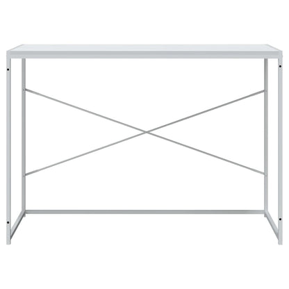 computerbord 110x60x70 cm konstrueret træ hvid