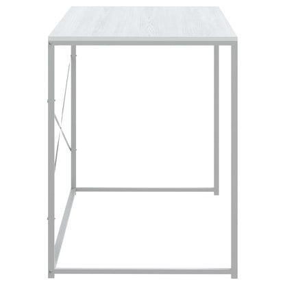 computerbord 110x60x70 cm konstrueret træ hvid