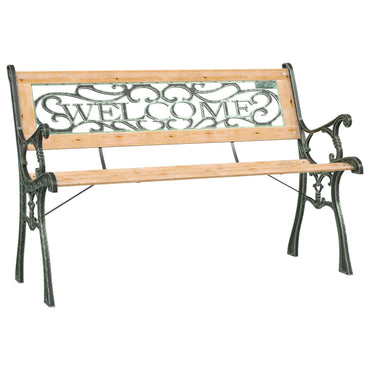 havebænk 122 cm massivt fyrretræ