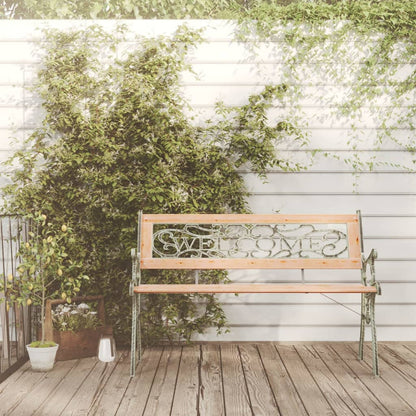 havebænk 122 cm massivt fyrretræ