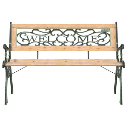 havebænk 122 cm massivt fyrretræ