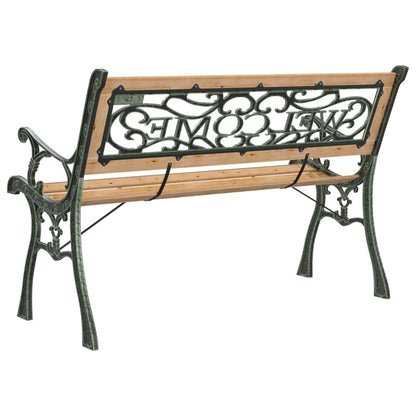 havebænk 122 cm massivt fyrretræ