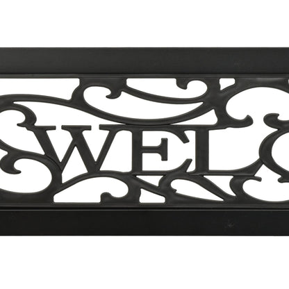 havebænk 125 cm stål sort