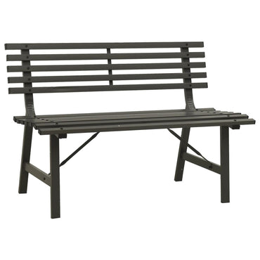 havebænk 110 cm stål sort
