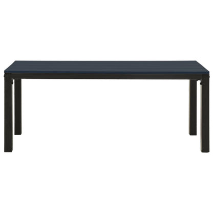havebænk 110 cm stål og WPC sort