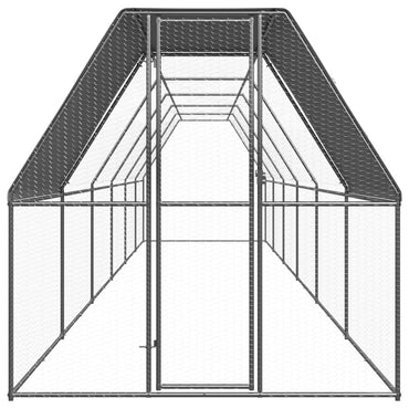 udendørs hønsegård 2x12x2 cm galvaniseret stål