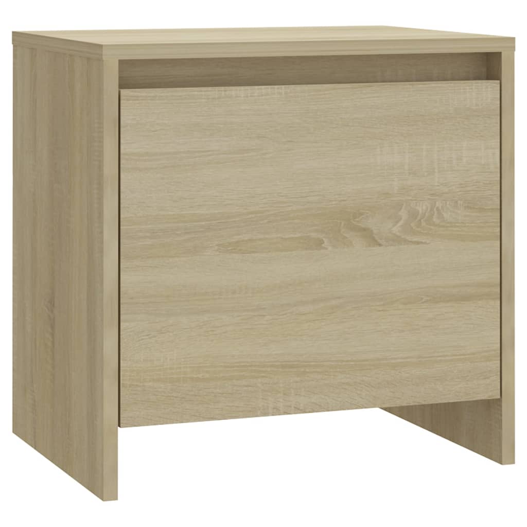 sengebord 45x34x44,5 cm konstrueret træ sonoma-eg