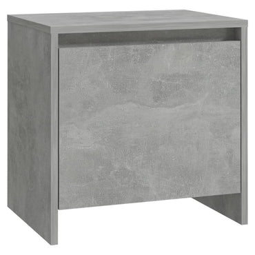 sengebord 45x34,5x44,5 cm konstrueret træ betongrå