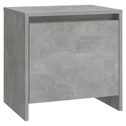 sengebord 45x34,5x44,5 cm konstrueret træ betongrå