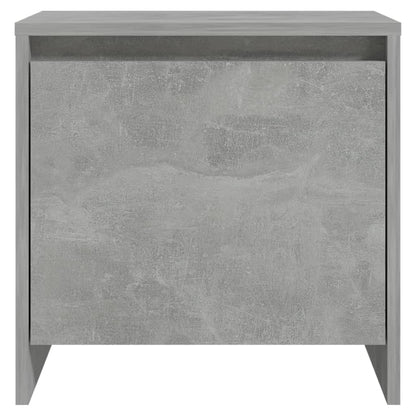 sengebord 45x34,5x44,5 cm konstrueret træ betongrå