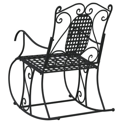 gyngebænk 84 cm stål sort