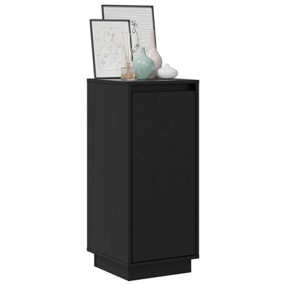skænke 2 stk. 31,5x34x75 cm massivt fyrretræ sort