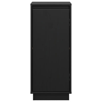 skænke 2 stk. 31,5x34x75 cm massivt fyrretræ sort