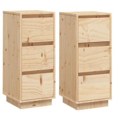 skænke 2 stk. 32x34x75 cm massivt fyrretræ