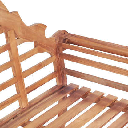 havebænk 127x58,5x92,5 cm massivt teaktræ