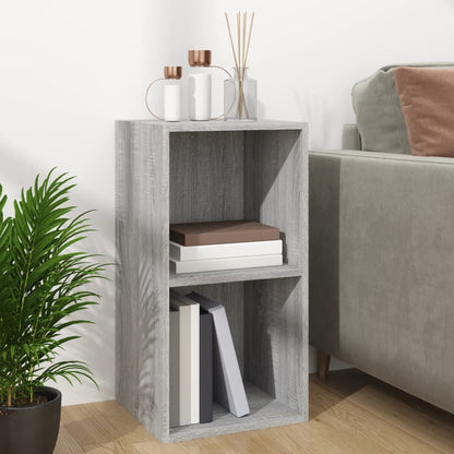lp-reol 71x34x36 cm konstrueret træ grå sonoma-eg