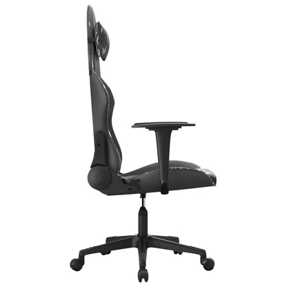 gamingstol m. massagefunktion kunstlæder sort og camouflage