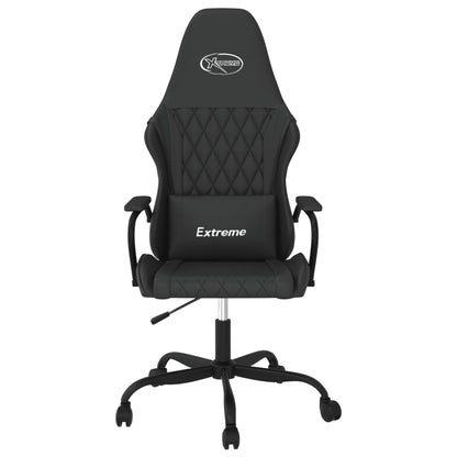 gamingstol med massagefunktion kunstlæder sort