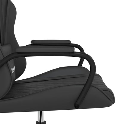 gamingstol med massagefunktion kunstlæder sort