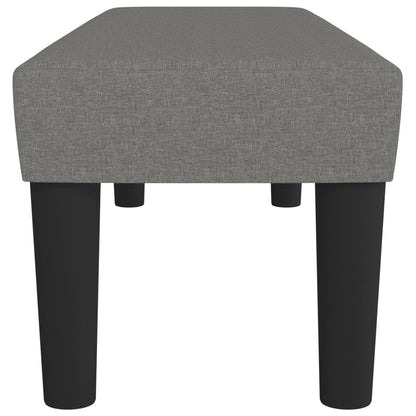 bænk 100x30x30 cm stof mørkegrå
