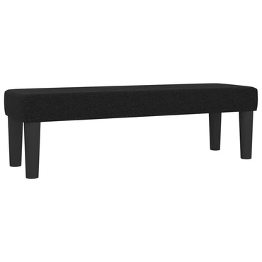 Bank 100x30x30 cm Stoff schwarz