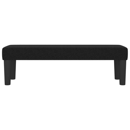 Bank 100x30x30 cm Stoff schwarz